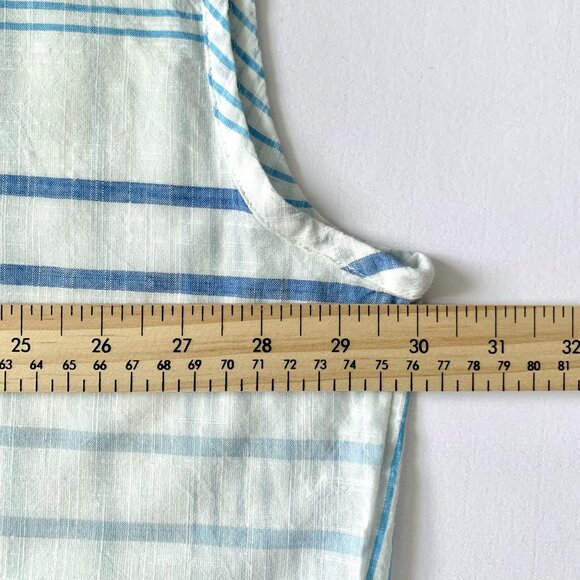 Tommy Hilfiger Sleeveless Oversized Stripped V Neck Top Coastal Grandma Resort - Picture 7 of 12